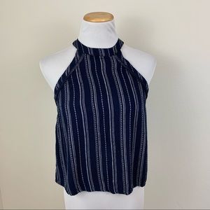 ✨5 FOR $25✨ Mossimo Supply Co Navy Stripe High Neck Tank Top